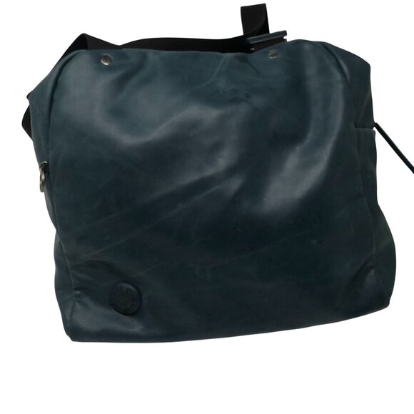 Kipling Large Blue-Green Teal Bowling Tote Bag Adjustable Strap Zipper Purse - Picture 4 of 8